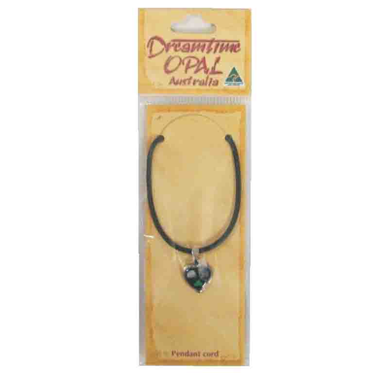 Pendant Cord Heart 11mm 3 OPAL 133 Dreamtime Opal Pendant Cord Heart