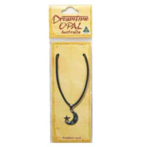 Pendant Cord Moon/star 25mm