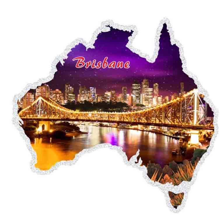 Magnet Aluminum Brisbane Night 2 MOA MGT1 BR3 Magnet Aluminium Brisbane