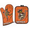 MOA MP AB Mitten and Pottle Holder Aboriginal Orange