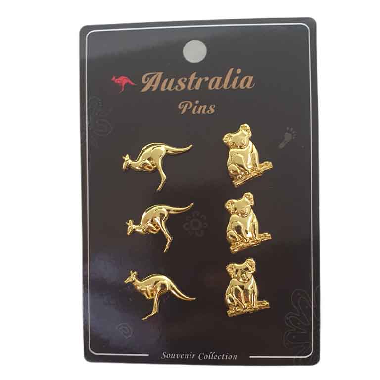 Metal Pins 6 Pieces Roo Koala 3 MOA PIN6 KK