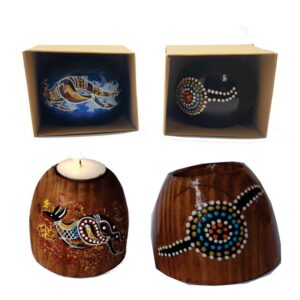 Candle Wooden Tealight Oval