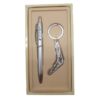 Boxed Pen and Keyring Set Boomerang/Aboriginal Set 1 MOA PEN012 BOAB Boxed Boomerang Silver