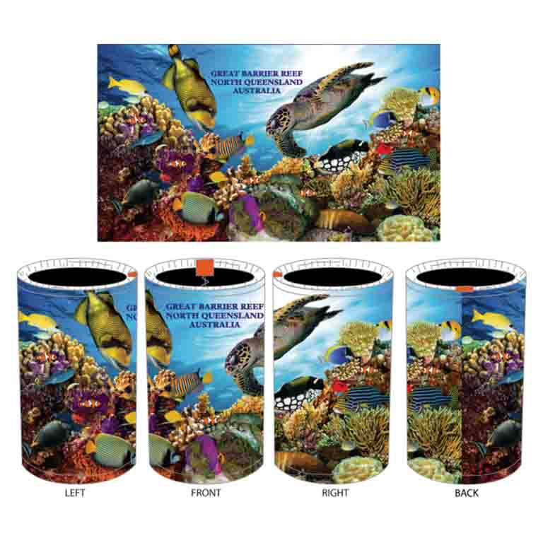 MOA STUB 13 Stubbie Cooler Great Barrier Reef