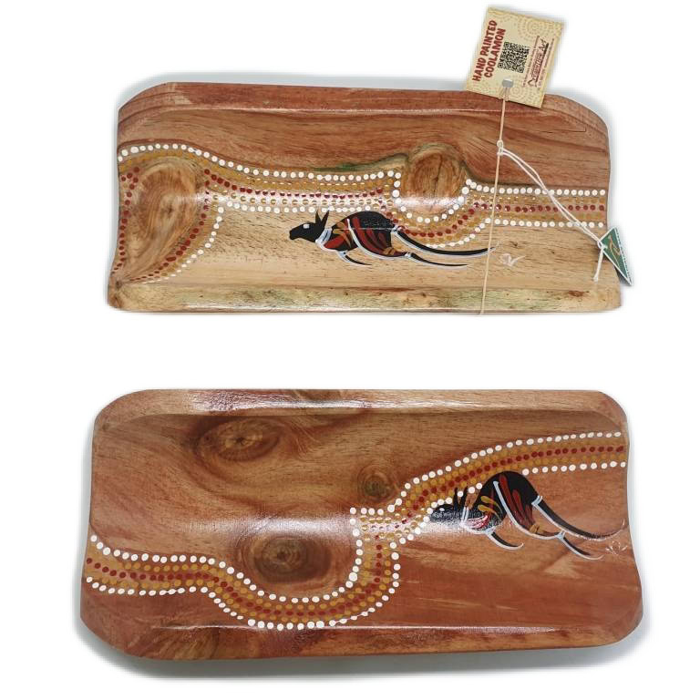 Australian Made Coolamon Traditional Art 2 CO R 01 Australian Made Coolamon Traditional Art