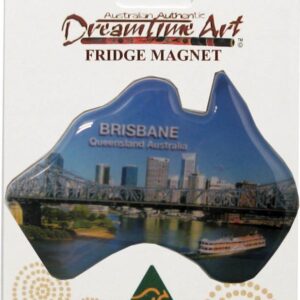 Australian Map Brisbane Australian Made Resin Magnets