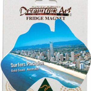 Australian Map Surfers Paradise Australian Made Resin Magnets