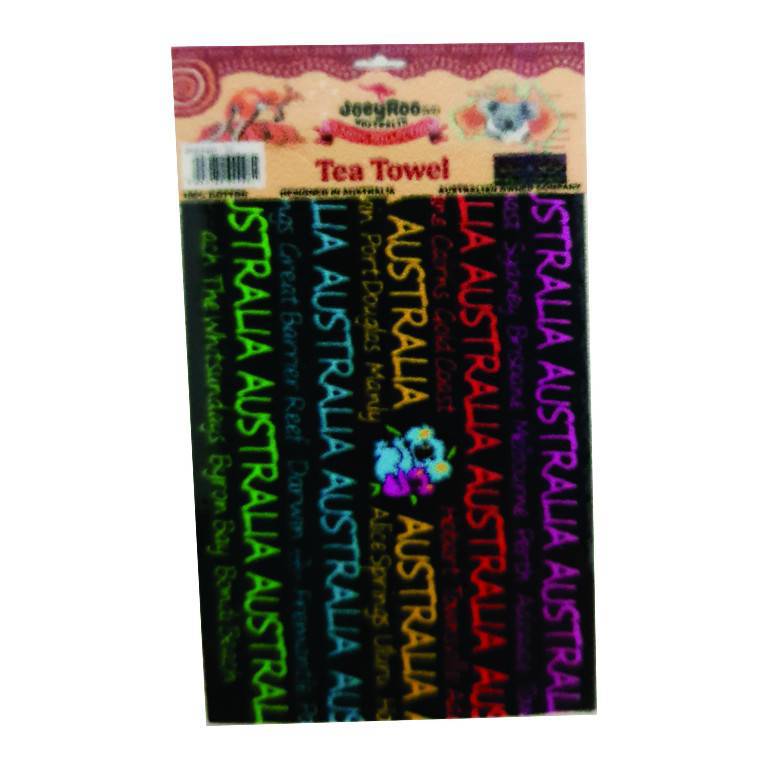 Cotton Teatowel Animals Australia TT45