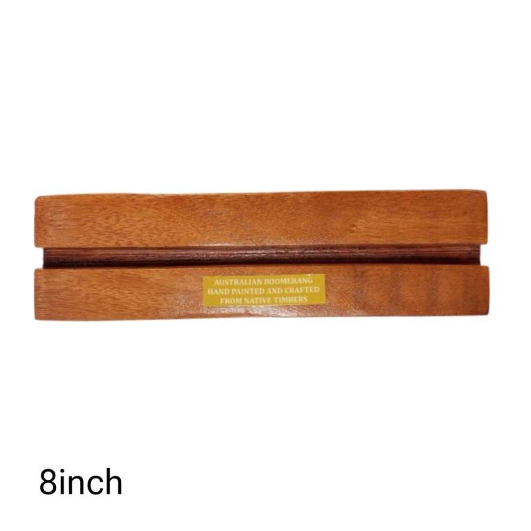 Timber Boomerang Stand 8 Inch or 20cm 2 8 Inch Stand